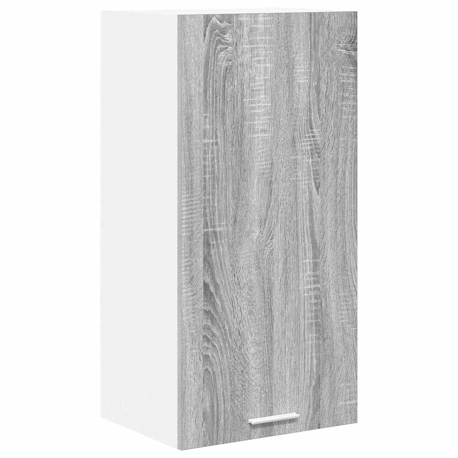 Hangkast Riga Grijs Sonoma en Wit 40 x 31 x 80 cm Bewerkt hout