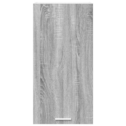 Hangkast Riga Grijs Sonoma en Wit 40 x 31 x 80 cm Bewerkt hout