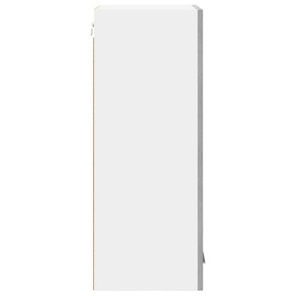 Hangkast Riga Grijs Sonoma en Wit 40 x 31 x 80 cm Bewerkt hout