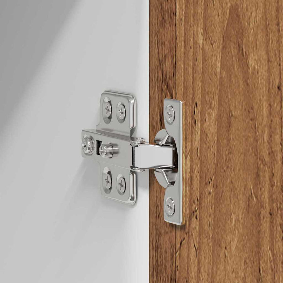 Hangkast Riga Oude Hout en Wit 40 x 31 x 80 cm Bewerkt hout