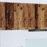Hangkast 40x31x80 cm bewerkt hout wit