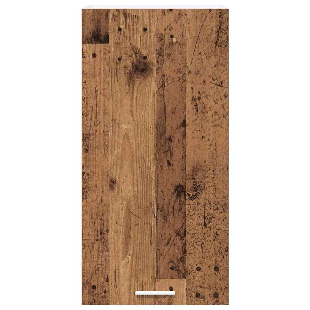 Hangkast Riga Oude Hout en Wit 40 x 31 x 80 cm Bewerkt hout