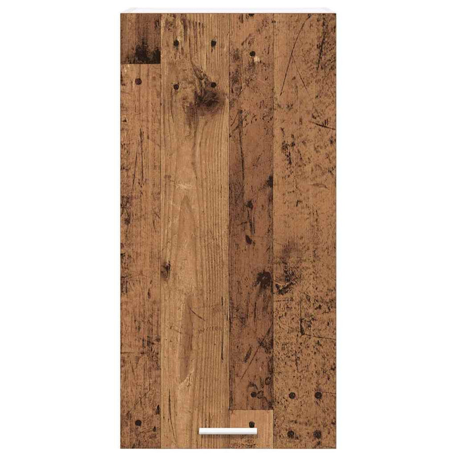 Hangkast Riga Oude Hout en Wit 40 x 31 x 80 cm Bewerkt hout