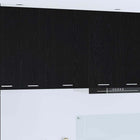 Wall Cabinet Black Oak and White 50 x 31 x 80 cm Engineered wood