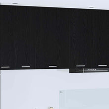 Hangkast Riga Zwarte Eik en Wit 50 x 31 x 80 cm Bewerkt hout