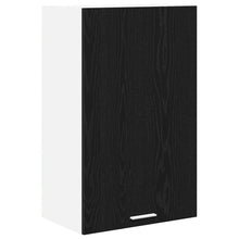 Hangkast Riga Zwarte Eik en Wit 50 x 31 x 80 cm Bewerkt hout
