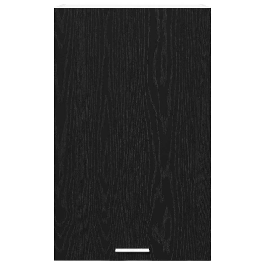 Hangkast Riga Zwarte Eik en Wit 50 x 31 x 80 cm Bewerkt hout