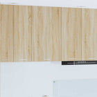 Wall Cabinet Sonoma Oak and White 50 x 31 x 80 cm Engineered Wood