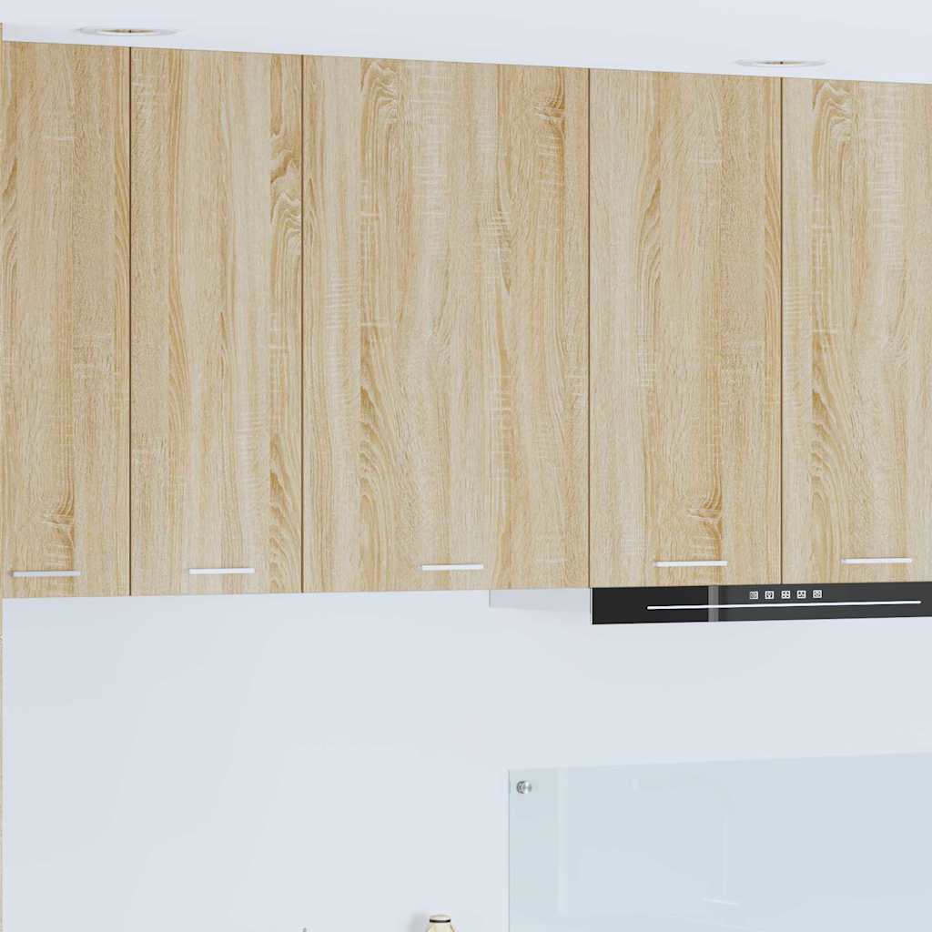 Hangkast Riga Sonoma Eik en Wit 50 x 31 x 80 cm Bewerkt hout