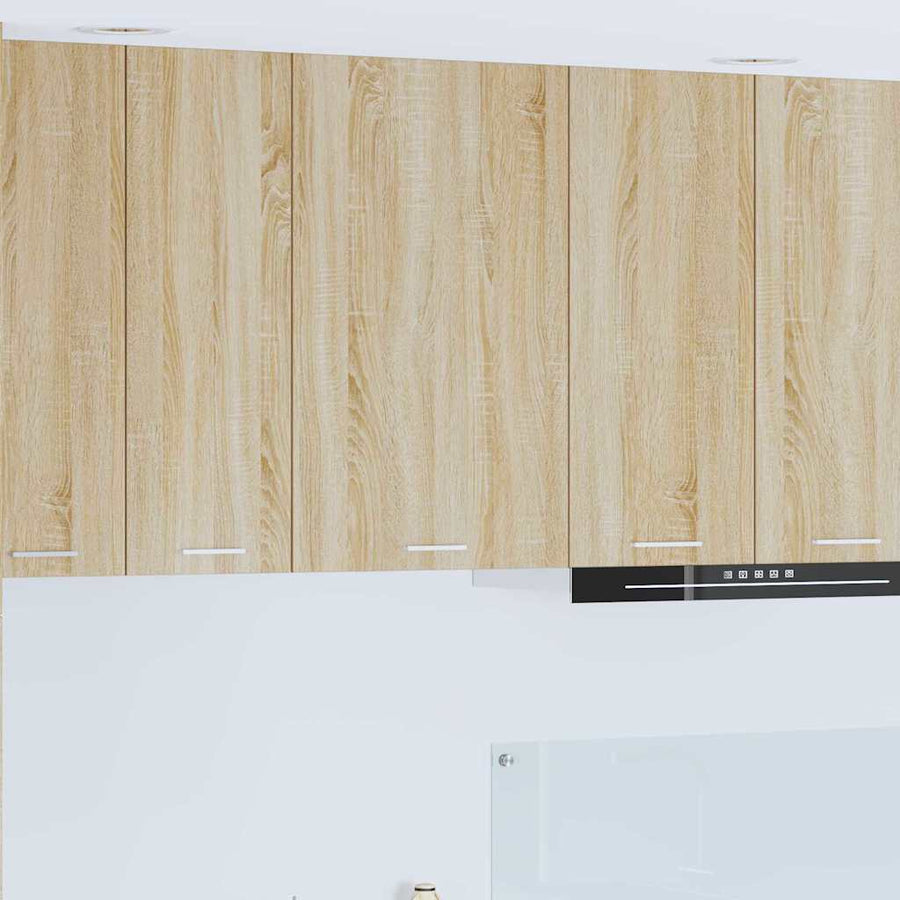 Hangkast Riga Sonoma Eik en Wit 50 x 31 x 80 cm Bewerkt hout