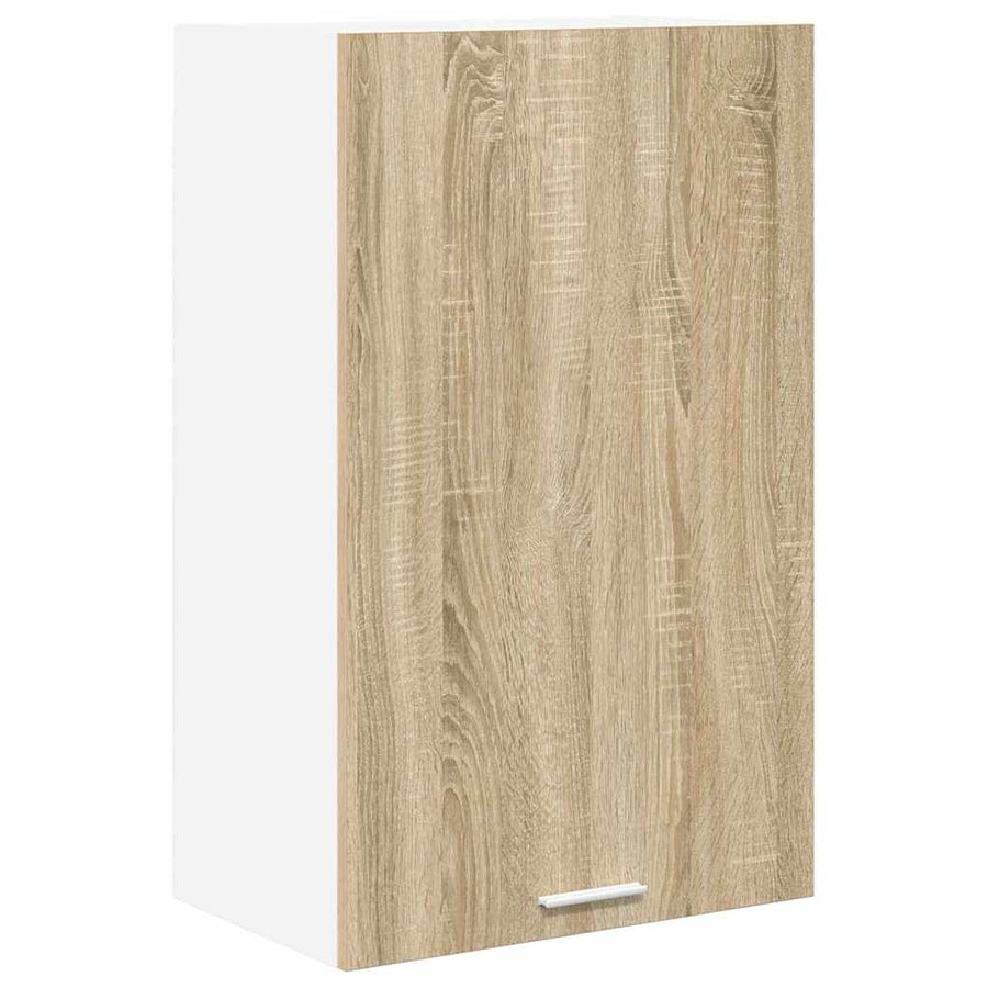 Hangkast Riga Sonoma Eik en Wit 50 x 31 x 80 cm Bewerkt hout