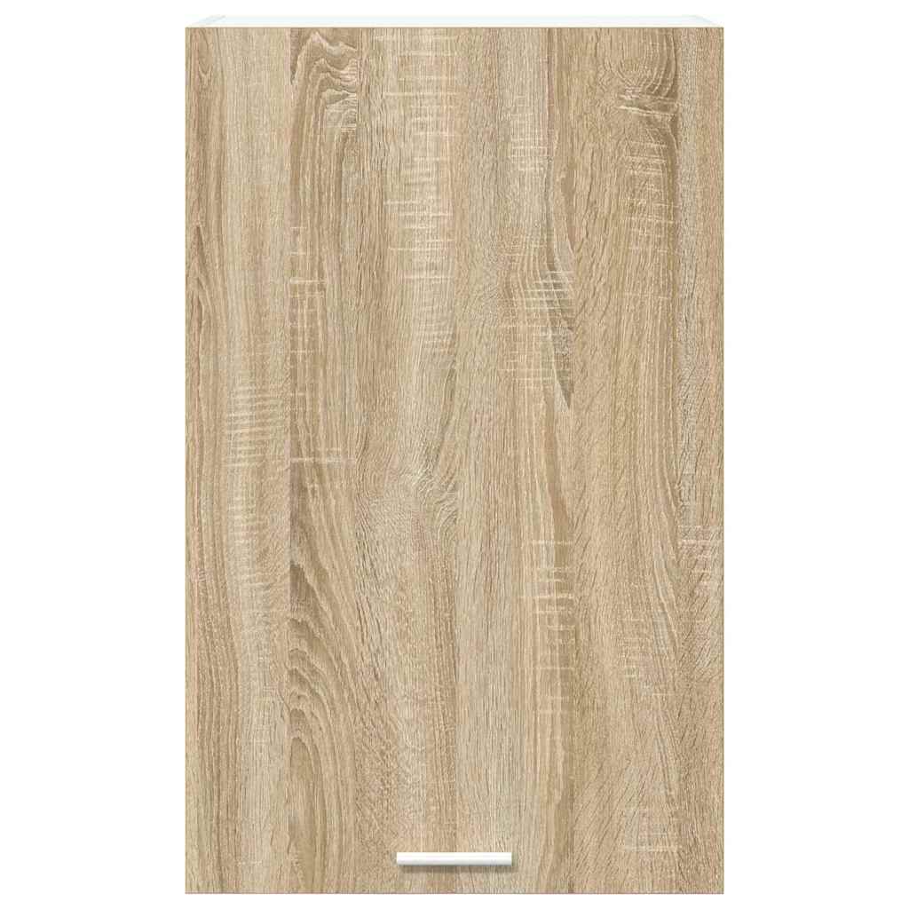 Hangkast Riga Sonoma Eik en Wit 50 x 31 x 80 cm Bewerkt hout