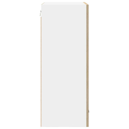Hangkast Riga Sonoma Eik en Wit 50 x 31 x 80 cm Bewerkt hout