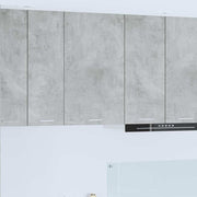 Hangkast 50x31x80 cm beton grijs wit bewerkt hout
