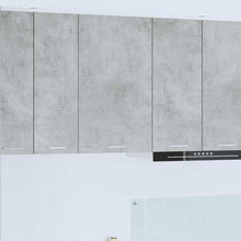 Hangkast Riga Beton Grijs en Wit 50 x 31 x 80 cm Bewerkt hout