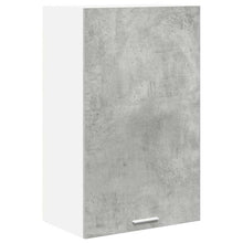 Hangkast Riga Beton Grijs en Wit 50 x 31 x 80 cm Bewerkt hout