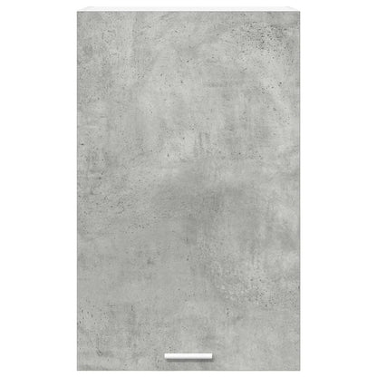 Hangkast Riga Beton Grijs en Wit 50 x 31 x 80 cm Bewerkt hout