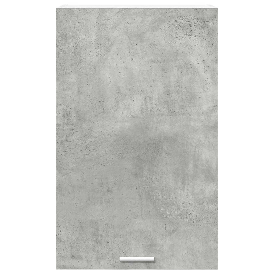 Hangkast Riga Beton Grijs en Wit 50 x 31 x 80 cm Bewerkt hout