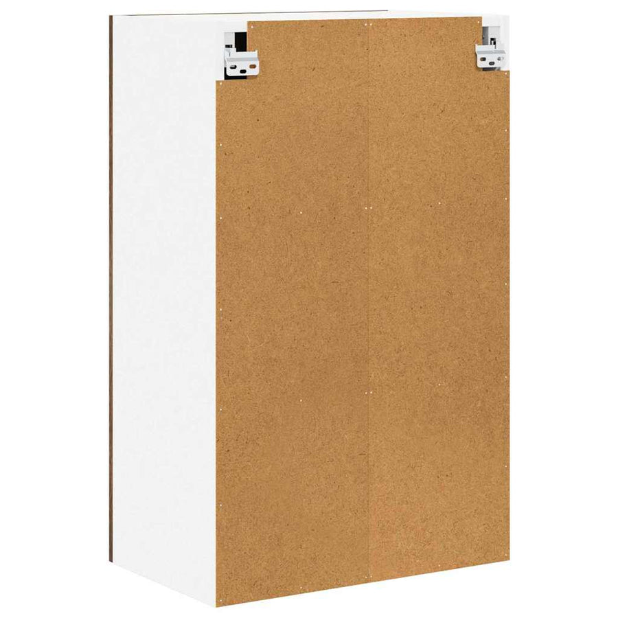 Hangkast Riga Gerookte Eik en Wit 50 x 31 x 80 cm Bewerkt hout