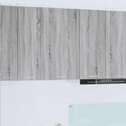 Hangkast 50x31x80 cm grijs wit bewerkt hout