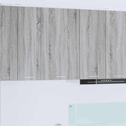 Hangkast 50x31x80 cm grijs wit bewerkt hout