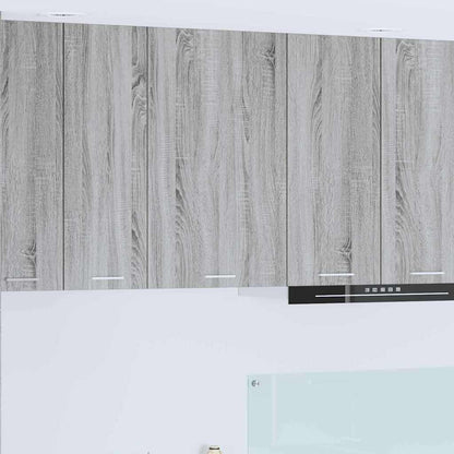 Hangkast Riga Grijs Sonoma en Wit 50 x 31 x 80 cm Bewerkt hout