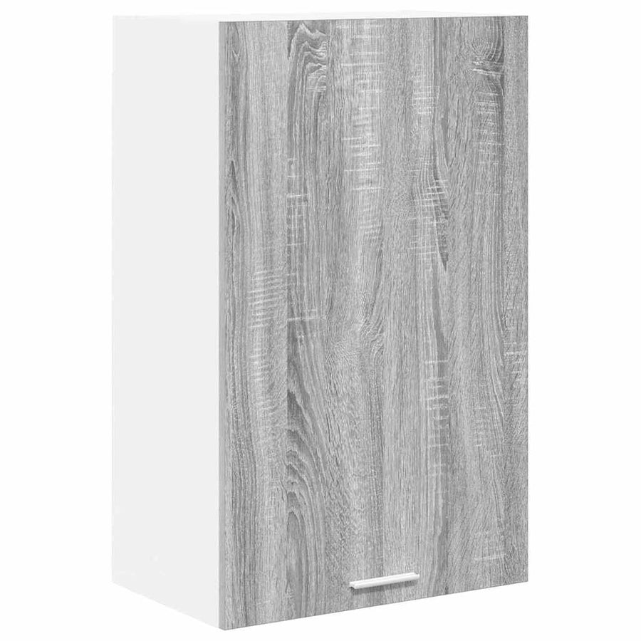 Hangkast Riga Grijs Sonoma en Wit 50 x 31 x 80 cm Bewerkt hout