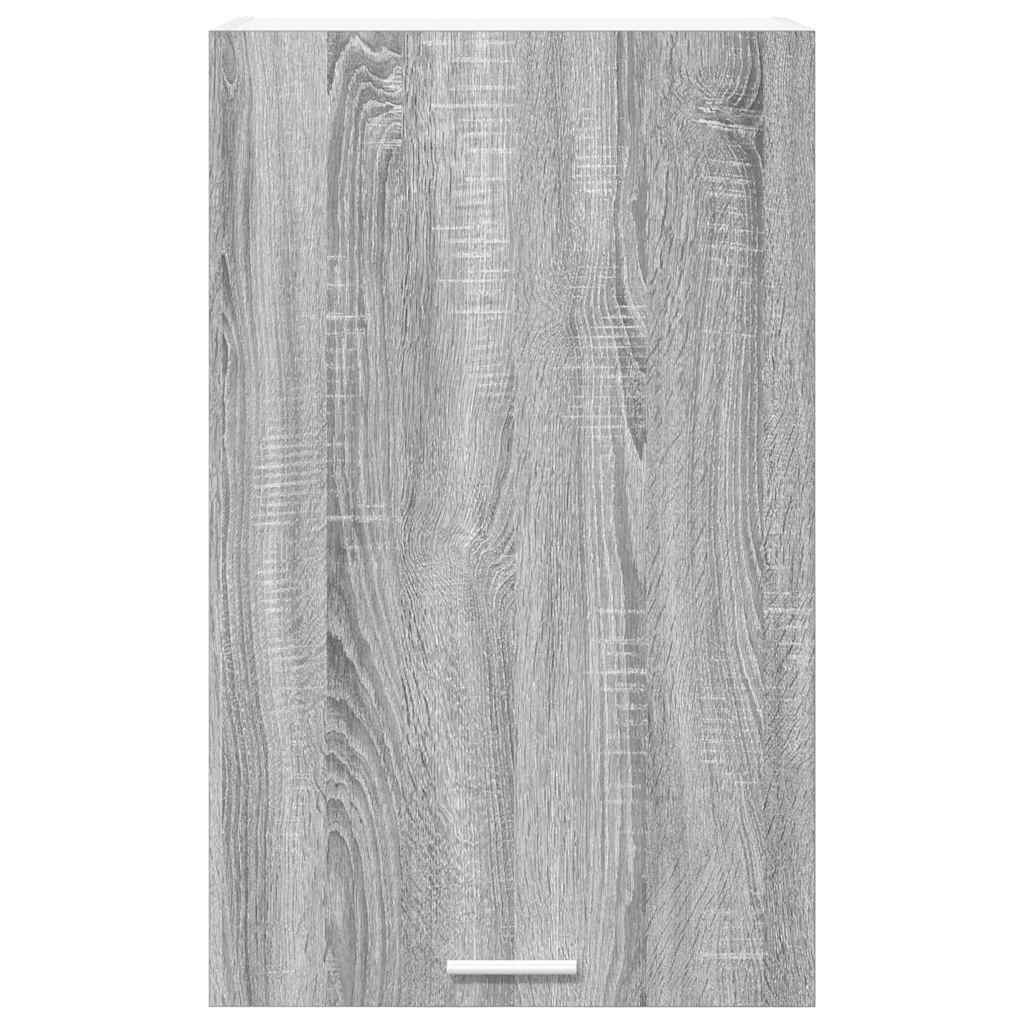Hangkast Riga Grijs Sonoma en Wit 50 x 31 x 80 cm Bewerkt hout
