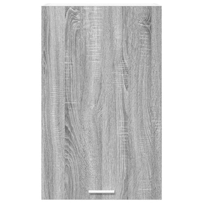 Hangkast Riga Grijs Sonoma en Wit 50 x 31 x 80 cm Bewerkt hout
