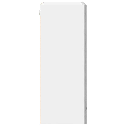 Hangkast Riga Grijs Sonoma en Wit 50 x 31 x 80 cm Bewerkt hout