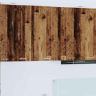 Hangkast 50x31x80 cm bewerkt hout oud hout wit