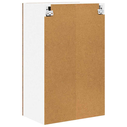 Hangkast Riga Oude Hout en Wit 50 x 31 x 80 cm Bewerkt hout