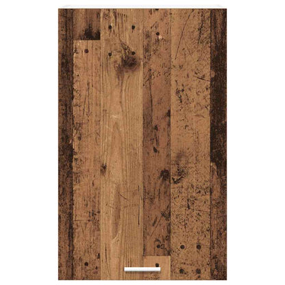 Hangkast Riga Oude Hout en Wit 50 x 31 x 80 cm Bewerkt hout