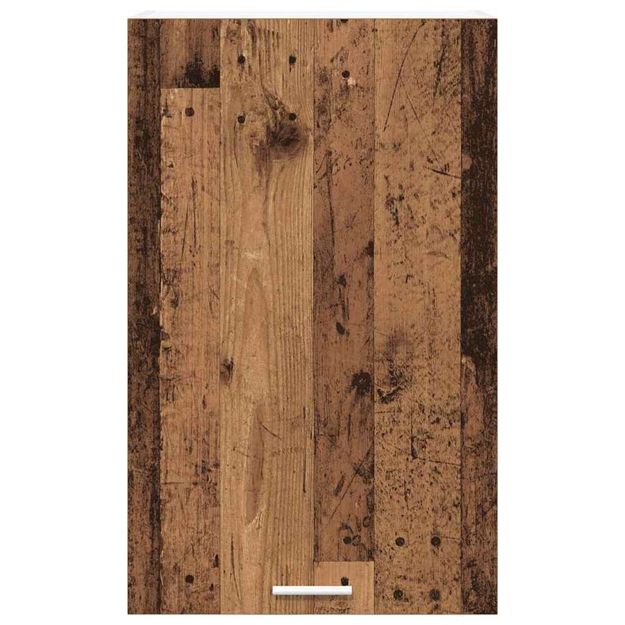Hangkast Riga Oude Hout en Wit 50 x 31 x 80 cm Bewerkt hout