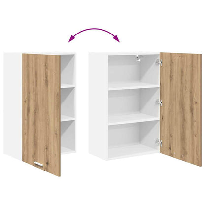 Hangkast Riga Ambachtelijke Eik en Wit 50 x 31 x 80 cm