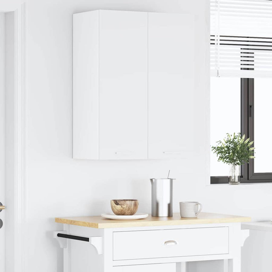 Hangkast met plank Riga Wit 60 x 31 x 80 cm Bewerkt hout