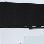 Hangkast 60x31x80 cm zwart eiken bewerkt hout