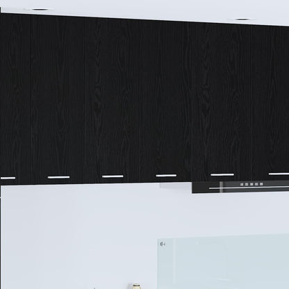 Hangkast Riga Zwart Eiken 60 x 31 x 80 cm Bewerkt hout