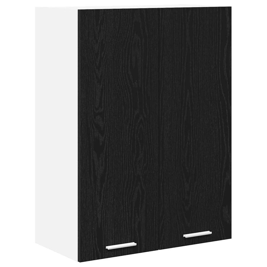 Hangkast Riga Zwart Eiken 60 x 31 x 80 cm Bewerkt hout