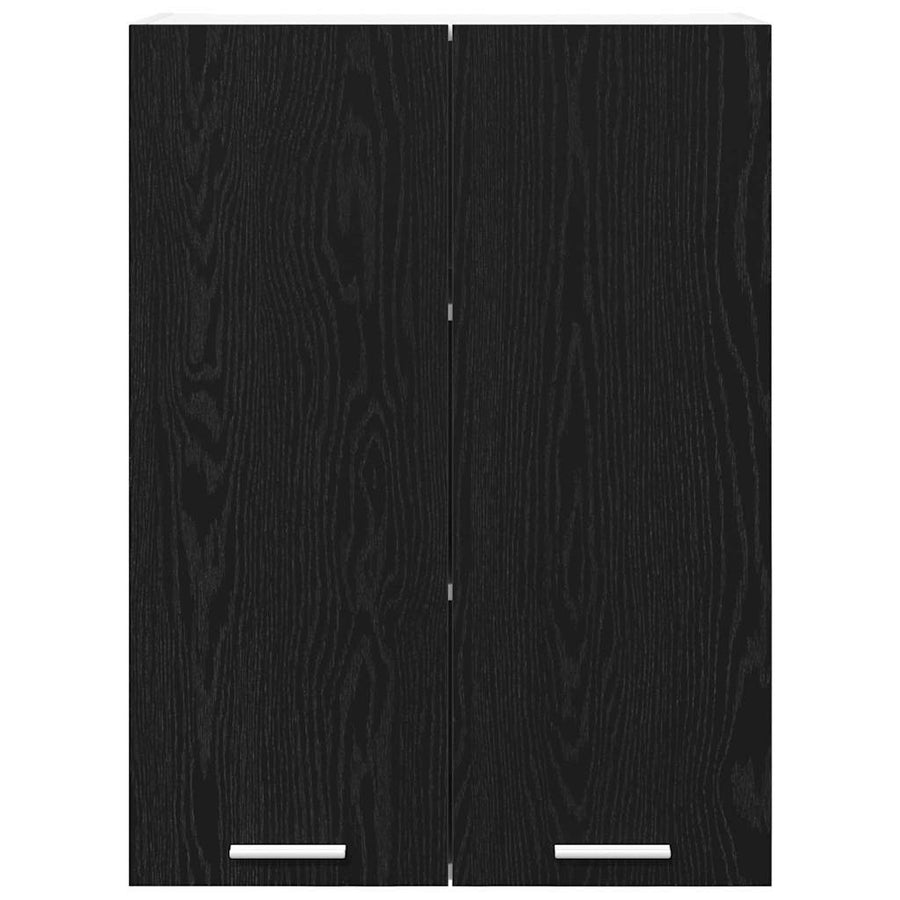 Hangkast Riga Zwart Eiken 60 x 31 x 80 cm Bewerkt hout
