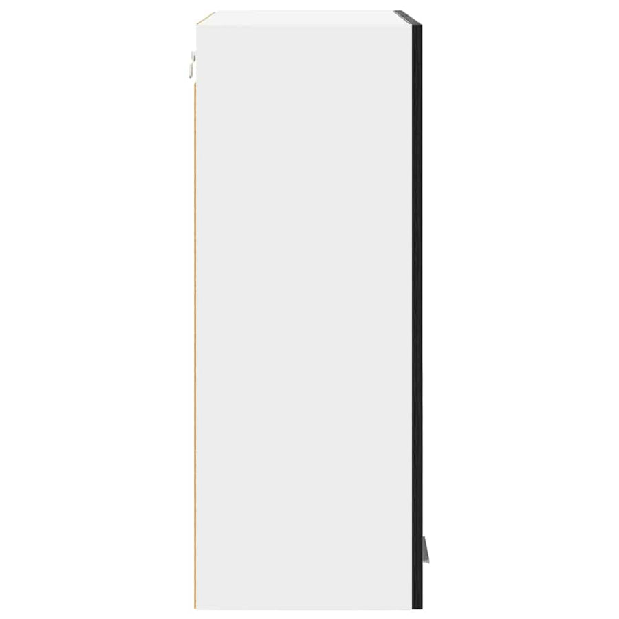Hangkast Riga Zwart Eiken 60 x 31 x 80 cm Bewerkt hout