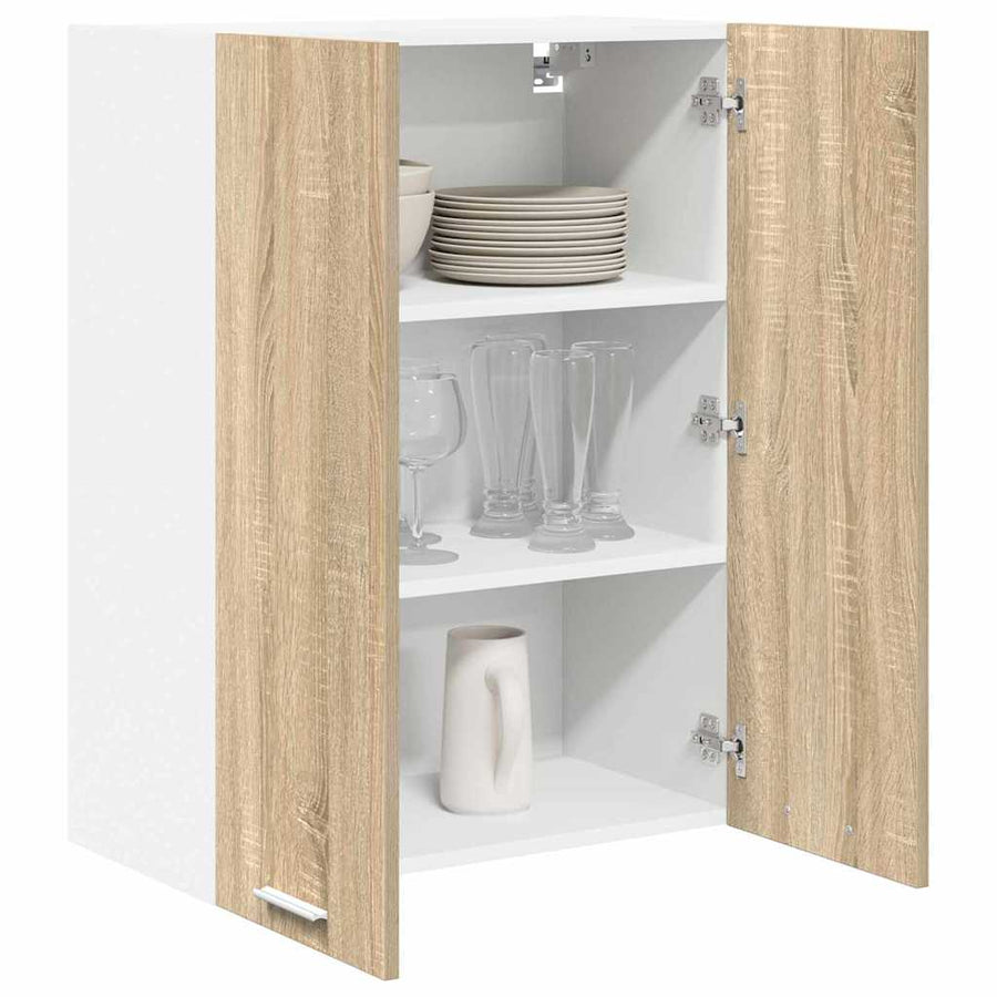 Hangkast Riga Sonoma Eiken 60 x 31 x 80 cm Bewerkt hout