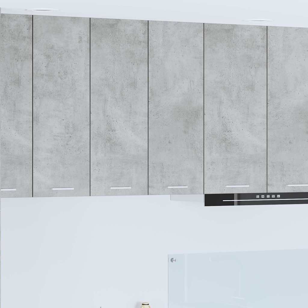 Hangkast Riga Beton Grijs 60 x 31 x 80 cm Bewerkt hout