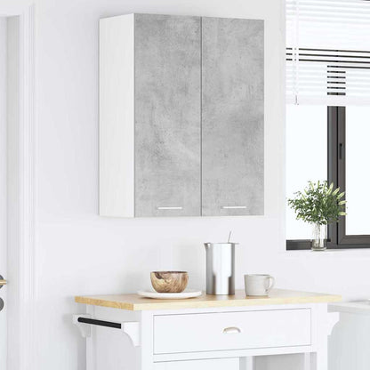 Hangkast Riga Beton Grijs 60 x 31 x 80 cm Bewerkt hout