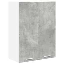 Hangkast Riga Beton Grijs 60 x 31 x 80 cm Bewerkt hout