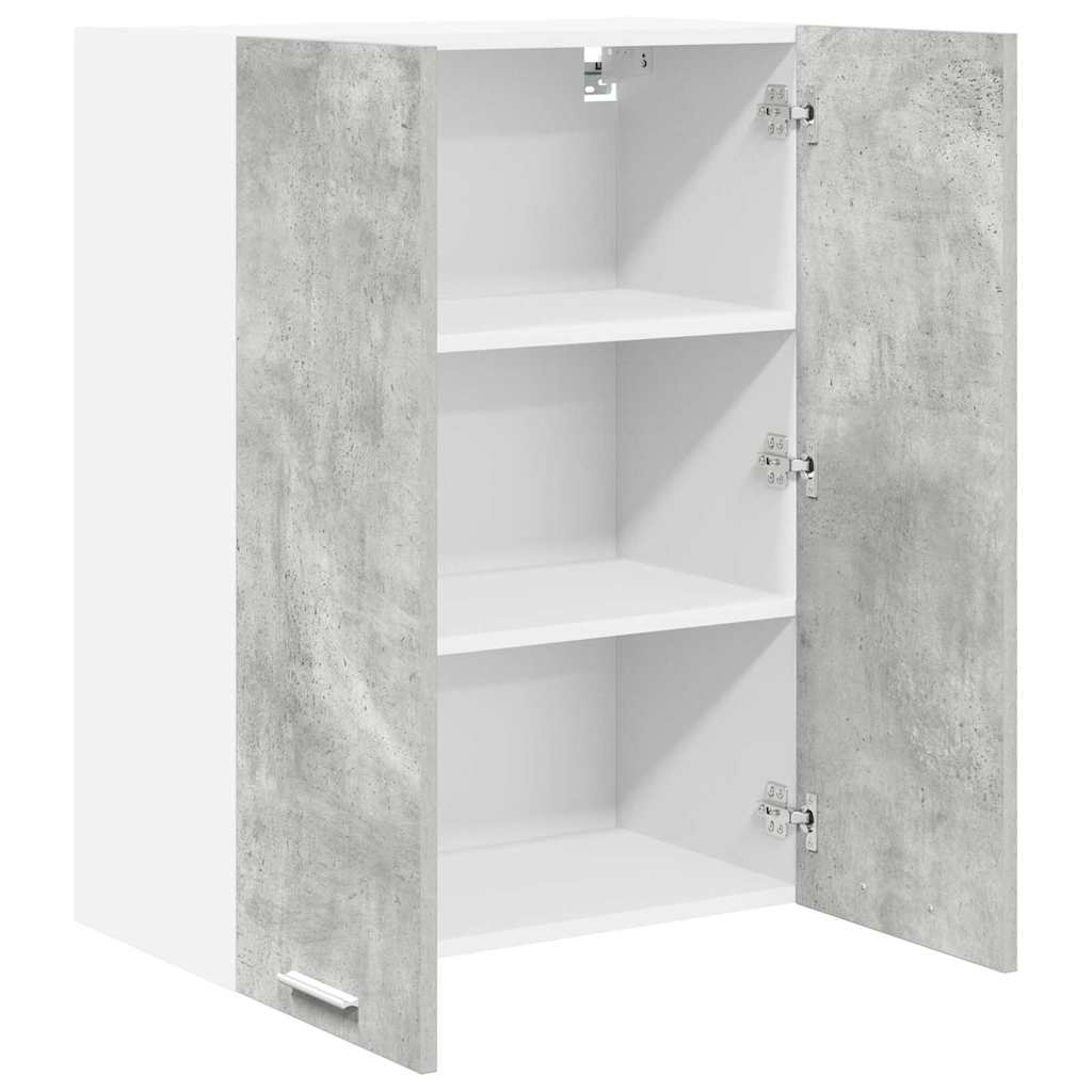 Hangkast Riga Beton Grijs 60 x 31 x 80 cm Bewerkt hout