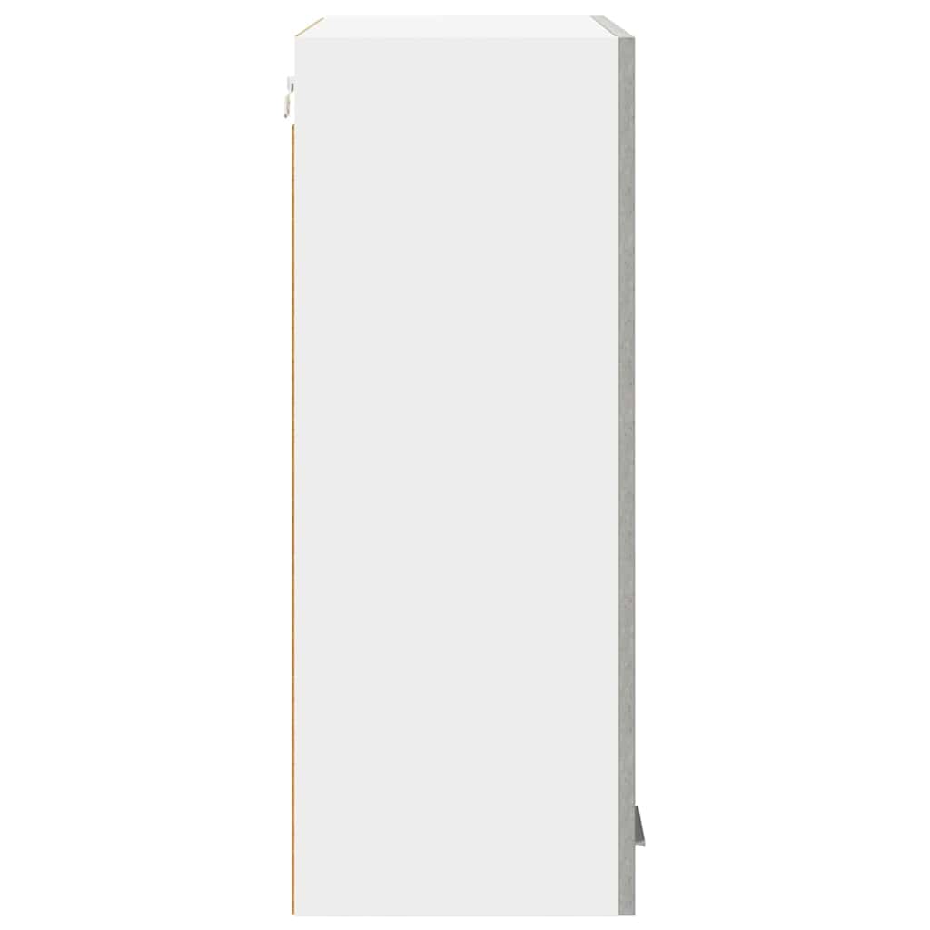 Hangkast Riga Beton Grijs 60 x 31 x 80 cm Bewerkt hout