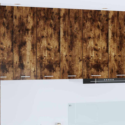 Hangkast Riga Gerookt eiken 60 x 31 x 80 cm Bewerkt hout