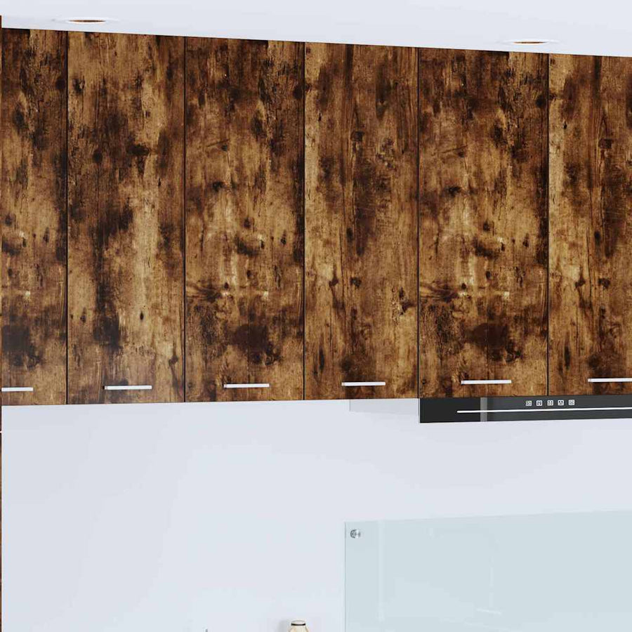 Hangkast Riga Gerookt eiken 60 x 31 x 80 cm Bewerkt hout