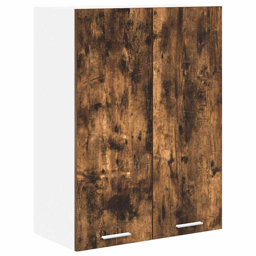 Hangkast Riga Gerookt eiken 60 x 31 x 80 cm Bewerkt hout